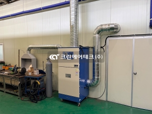 배관수정 공사 집진기